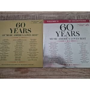 vintage 60 Years Of "Music America Loves Best" 4 vinyl's in perfect condition